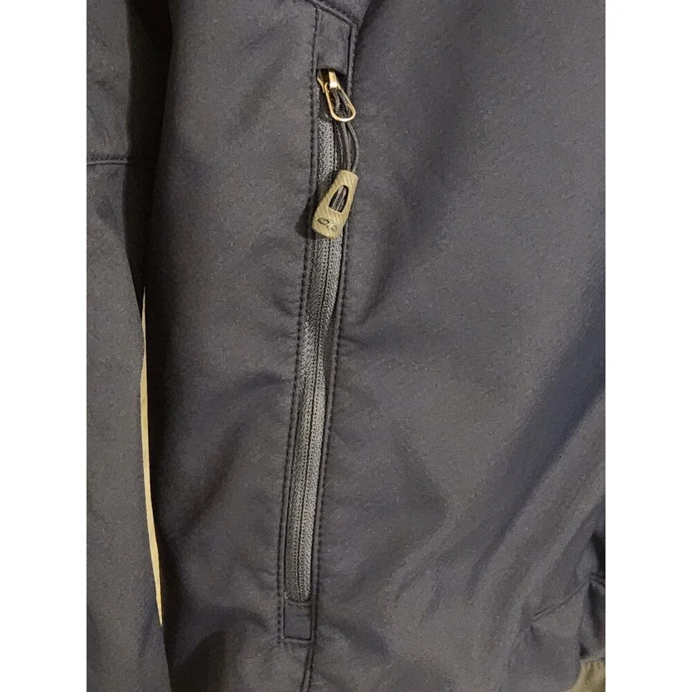 Outdoor Research Men Size Medium softshell Full Zip navy blue color Jacket
